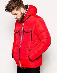 фото Зимняя парка куртка пуховик Bellfield красного о цвета