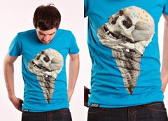 фото Футболка с принтом Drop Dead Clothing - Skull Cone (blue)
