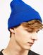 Синяя (небесная) шапка с подворотом Bershka 9940/943/447 | Unitedshop.com.ua