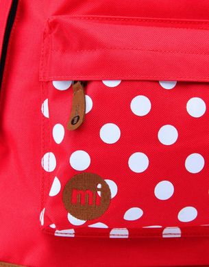 фото Красный рюкзак Mi-Pac в горошек