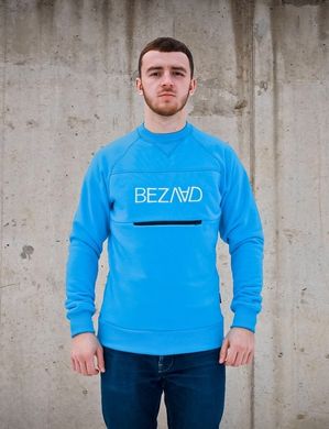 фото Свитшот с логотипом Bezlad голубого цвета