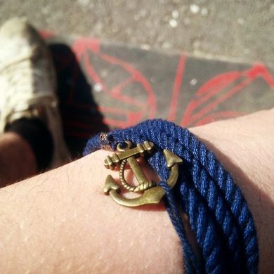 фото Веревочный браслет с якорем Anchor Stuff Marine Rope Royal