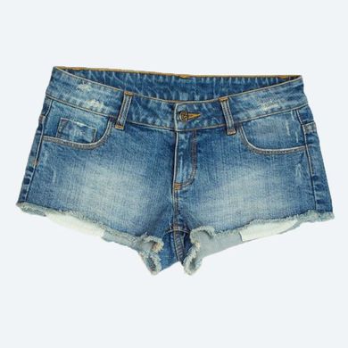 фото Женские джинсовые шорты Drop Dead Clothing - War Pig Denim Shorts синего цвета