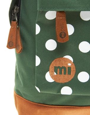 фото Зеленый рюкзак Mi-Pac в горошек