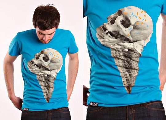 фото Футболка Drop Dead Clothing - Skull Cone (blue)