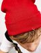 Красная шапка с подворотом Bershka 9940/943/600 | Unitedshop.com.ua