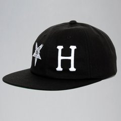 фото Кепка Снепбек Бейсболка HUF x Thrasher чорного кольору