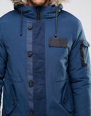 фото Парка\куртка Bellfield - Totto арктическая темно-синего цвета (мужская) Зима (УЦЕНКА)