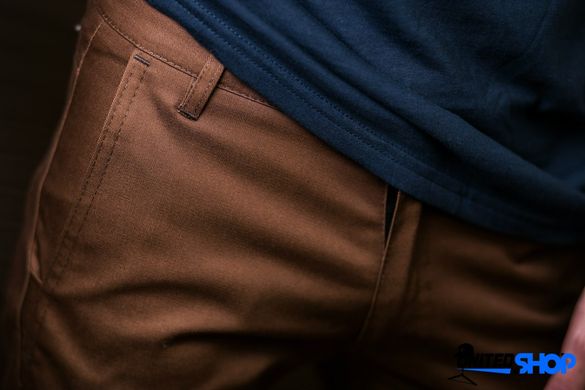 фото Узкие шорты чинос Outfits коричневые