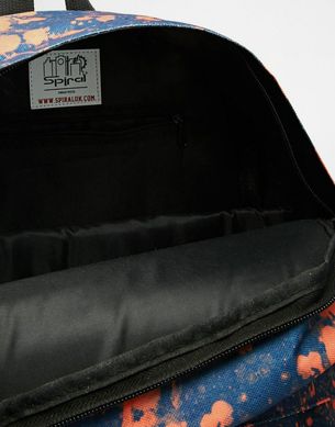 фото Оранжевый рюкзак Spiral брызги