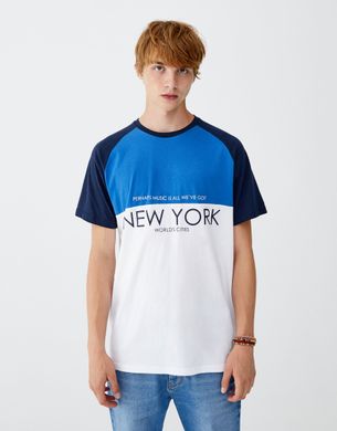 Футболка Pull and Bear в стиле цветных блоков