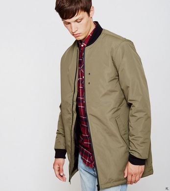 Длинный бомбер D-Struct Rios цвета хаки